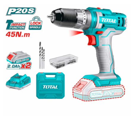 Total TIDLI201452 Lithium-Ion Impact Drill – Cordless High-Torque Drilling & Fastening Tool for Demanding Tasks