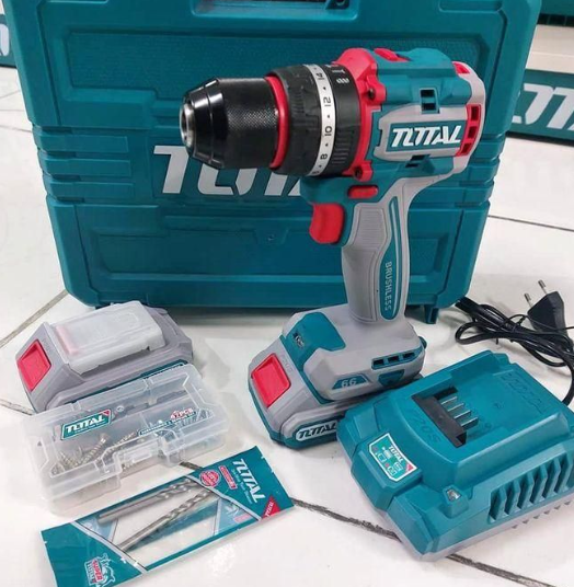 TOTAL TIDLI20668 Compact Brushless Cordless Impact Drill – High-Response Power Tool for Precision Drilling & Heavy-Duty Fastening