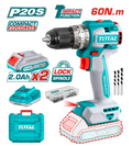 TOTAL TIDLI20602 Compact Brushless Cordless Impact Drill – Precision-Controlled Power for Fast Drilling & Confident Fastening