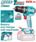 TOTAL TIDLI20968 Brushless Cordless Impact Drill – High-Torque Cordless Power Tool for Precision Work & Demanding Applications