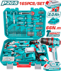 TOTAL THKTHP11652 165-Piece Tools Set – Complete Multi-Purpose Hand Tool Kit for Home, Garage & Professional Use
