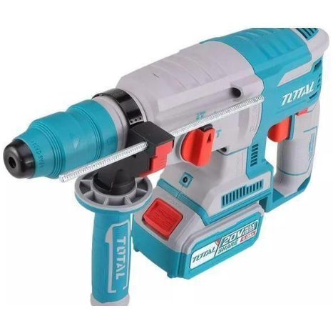 TOTAL TRHLI202287 Cordless Rotary Hammer 20V – High-Impact Concrete & Masonry Drilling Tool for Professional Construction Tasks
