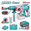 Total TRHLI202289 20V Lithium-Ion Rotary Hammer – Cordless Heavy-Duty Drill for Concrete, Masonry & Structural Work