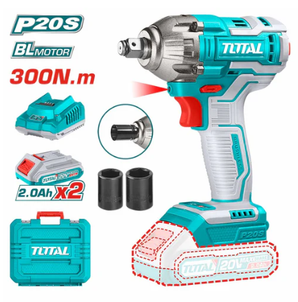 Total TIWLI2038 Lithium-Ion Impact Wrench – Cordless High-Torque Fastening Tool for Automotive & Mechanical Applications