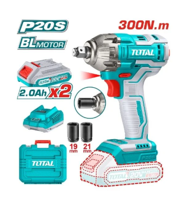 Total TIWLI2038 Lithium-Ion Impact Wrench – Cordless High-Torque Fastening Tool for Automotive & Mechanical Applications