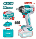 Total TIWLI2050 20V Lithium-Ion Cordless Impact Wrench – Heavy-Duty High-Torque Tool for Automotive, Garage & Assembly Work