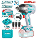 TOTAL TIWLI2085 Cordless Impact Wrench 20V – High-Force Fastening Tool for Automotive Repairs, Garage Work & Mechanical Tasks