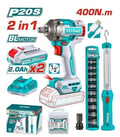 Total TOSLI23048 Cordless 2-Piece Combo Kit – Multi-Tool Power Solution for Efficient Cutting, Grinding & Everyday Worksite Tasks