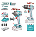 TOTAL TCKLI20275 Cordless 2-Piece Combo Kit – Portable 20V Power Tool Set for Efficient Drilling, Fastening & Everyday Project Work