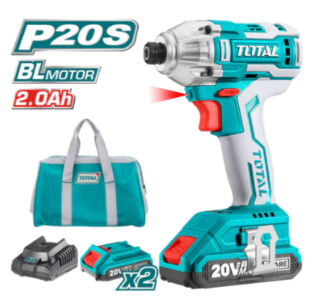 Total TIRLI2002 20V Lithium-Ion Impact Driver – Compact High-Speed Fastening Tool for Precision Driving & Assembly Work