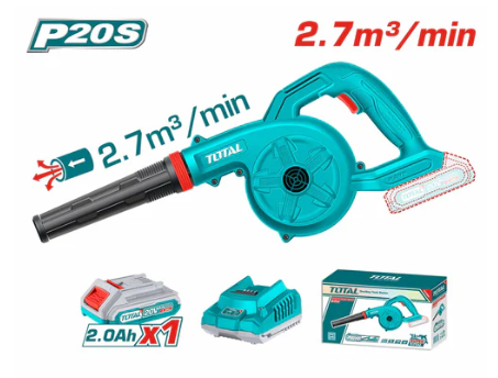 Total TABLI200281 Lithium-Ion Blower – Cordless High-Airflow Cleaning Tool for Dust Removal, Workspace Maintenance & Outdoor Use