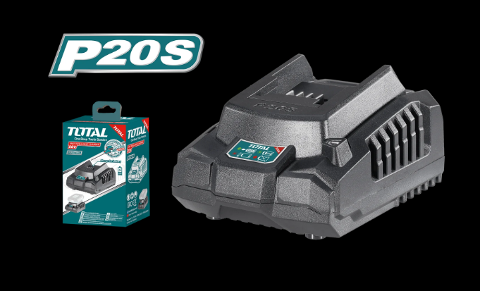 Total TFCLI2001 Fast Intelligent Charger 20V – Smart Rapid Charging Solution for Total Lithium-Ion Battery Systems & Cordless Tool Power Management