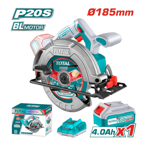 Total TSLI18511 Lithium-Ion Circular Saw – Cordless High-Accuracy Cutting Tool for Woodworking, Fast Material Sizing & Mobile Project Work