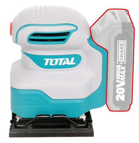 TOTAL TSHSLI20141 Cordless Sheet Sander 20V – Portable Surface Finishing Tool for Wood Smoothing, Detail Sanding & Clean Project Results