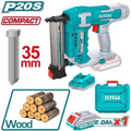 TOTAL TCBNLI3508 20V Cordless Brad Nailer – 35mm Precision Fastening Tool for Trim, Cabinetry, Furniture & Interior Finish Work