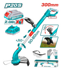 TOTAL TGTLI20301 20V Lithium-Ion Grass Trimmer – Agile Cordless Cutter for Clean Edges, Fast Lawn Touch-Ups & Effortless Garden Control