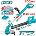 TOTAL TOSLI23024 Cordless Grass Trimmer Kit – All-In-One 20V Lithium Garden Tool for Effortless Lawn Edges, Rapid Clean-Ups & Cord-Free Yard Care