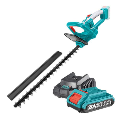 TOTAL THTLI20461 20V Lithium-Ion Hedge Trimmer – Cordless Precision Cutter for Clean Lines, Fast Garden Shaping & Effortless Shrub Maintenance