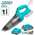 TOTAL TVLI20126 20V Lithium-Ion Vacuum Cleaner – Cordless Dust Extraction Solution for Quick Cleanups, Workshop Debris & Everyday Dirt Control