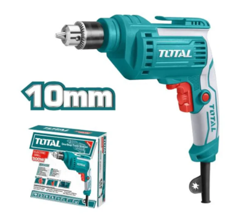 TOTAL TD2051026 500W Electric Drill – High-Speed Precision Drilling Machine for Wood, Metal & Everyday Installation Tasks