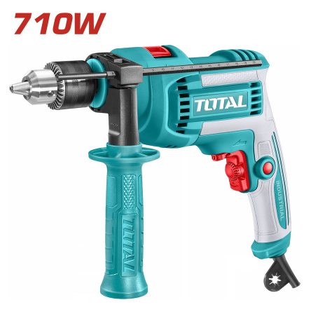TOTAL TG1071366E Impact Drill – High-Performance Electric Hammer Drill for Concrete, Brick, Steel & Precision Installation Work