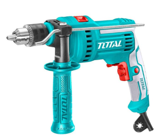 TOTAL TG1081316 Impact Drill – Compact High-Speed Hammer Drill for Concrete, Metal, Wood & Everyday Repair Projects