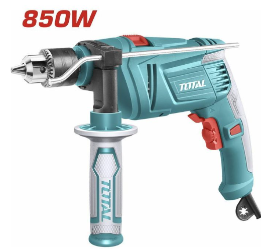 TOTAL TG109136 850W Impact Drill – Heavy-Duty Electric Hammer Drill for Concrete Penetration, Structural Installations & High-Load Drilling