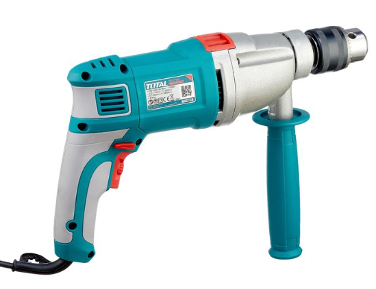 TOTAL TG111165 Impact Drill 1050W – Ultra-High Power Hammer Drill for Concrete, Steel & Structural Construction Work