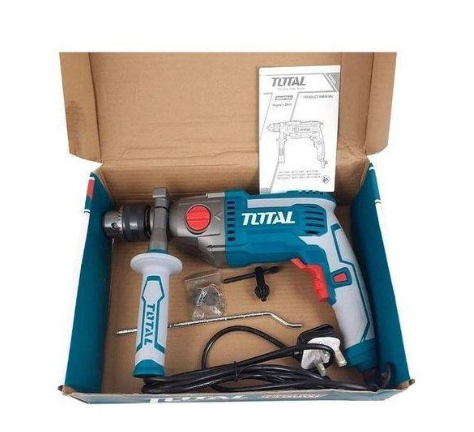 TOTAL TG211166 Impact Drill – Dynamic High-Torque Electric Hammer Drill for Precision Masonry, Steel & Wood Applications