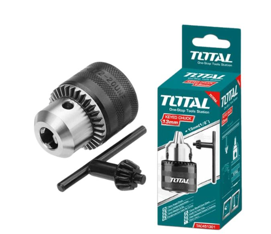 TOTAL TAC451301 13mm Keyed Drill Chuck – Heavy-Duty Replacement Chuck for Impact Drills & Electric Drilling Machines