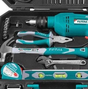 TOTAL THKTHP1152 115-Piece Tool Set – Complete Professional Hand Tools Kit for Home Repairs, Mechanical Work & Workshop Projects