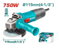 TOTAL TG10711556 750W 115mm Angle Grinder with Precision Control for Metal Cutting, Grinding & Surface Finishing