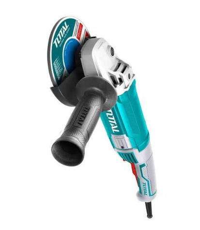 TOTAL TG12223026 2200W Angle Grinder with Industrial High-Power Motor for Structural Steel Cutting & Heavy-Duty Grinding