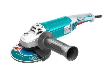 TOTAL TG12223026 2200W Angle Grinder with Industrial High-Power Motor for Structural Steel Cutting & Heavy-Duty Grinding