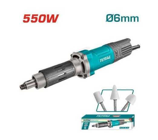 TOTAL TG55061 550W Die Grinder with High-Speed Precision Motor for Metal Shaping, Weld Finishing & Detail Grinding