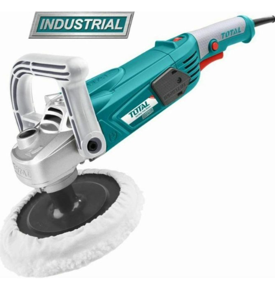 TOTAL TP1141806 1400W Angle Polisher with Variable Speed Control for Car Detailing, Paint Correction & Surface Finishing