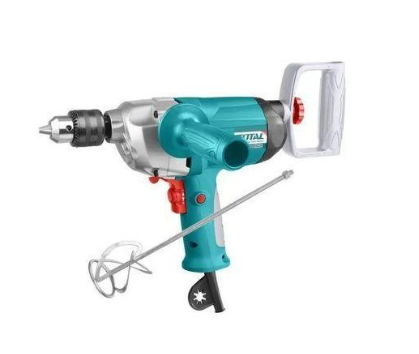 TOTAL TD61106 1100W Electric Mixer – High-Torque Power Mixer for Cement, Mortar, Paint & Construction Materials