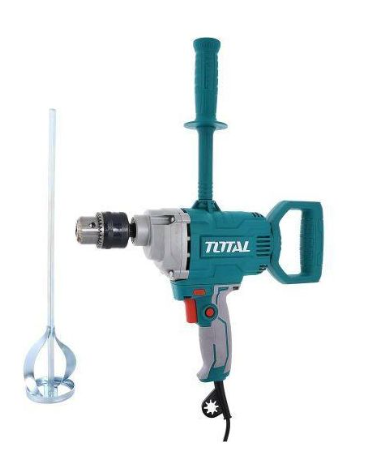 TOTAL TD61106 1100W Electric Mixer – High-Torque Power Mixer for Cement, Mortar, Paint & Construction Materials
