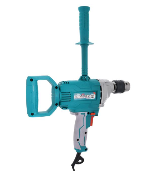 TOTAL TD61106 1100W Electric Mixer – High-Torque Power Mixer for Cement, Mortar, Paint & Construction Materials