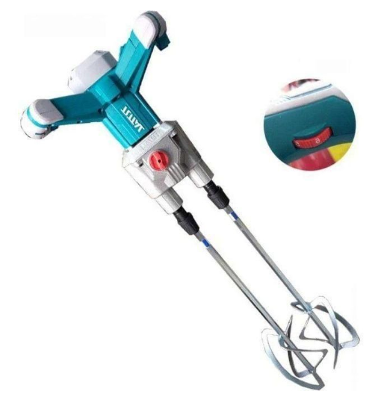 TOTAL TD616006 1800W Heavy-Duty Electric Mixer – High-Torque Professional Mixer for Cement, Epoxy, Mortar & Industrial Compounds