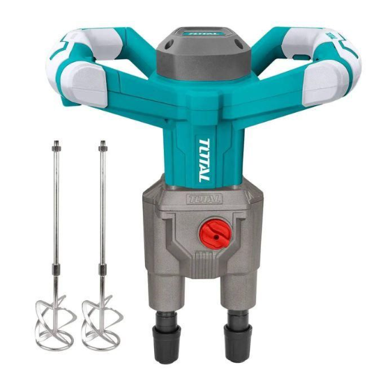 TOTAL TD616006 1800W Heavy-Duty Electric Mixer – High-Torque Professional Mixer for Cement, Epoxy, Mortar & Industrial Compounds