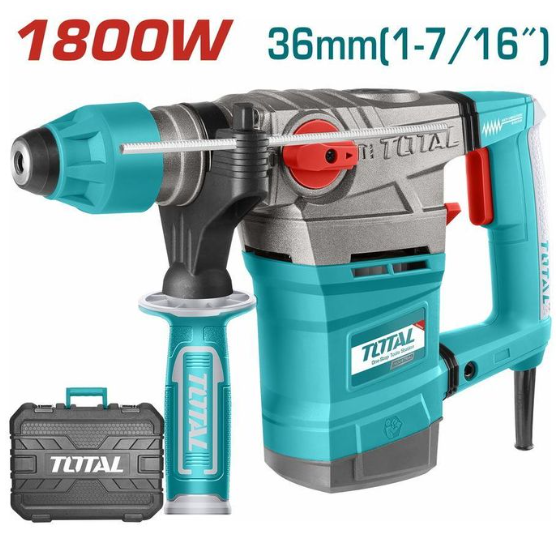 Total TH118366 1800W Rotary Hammer – Extreme-Duty Concrete Breaker & High-Impact Drill Machine