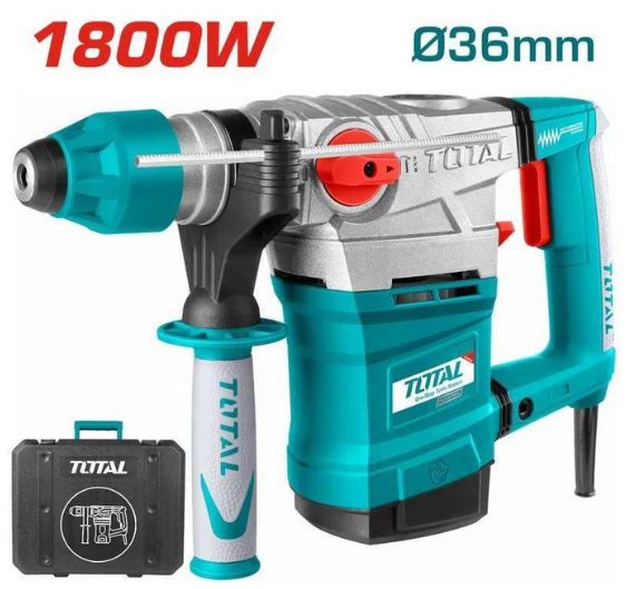Total TH118366 1800W Rotary Hammer – Extreme-Duty Concrete Breaker & High-Impact Drill Machine