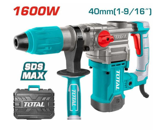 Total TH1163855 Rotary Hammer – High-Impact Concrete Drill & Demolition Power Tool for Professional Construction