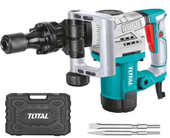 TOTAL TH2130016 1300W Demolition Breaker – Heavy-Duty Concrete Jack Hammer for Professional Construction