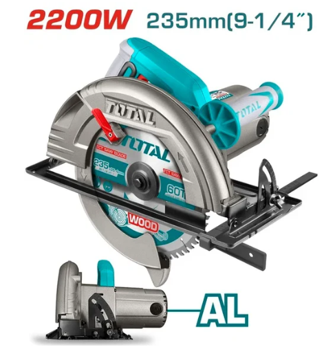 Total TS122235622 Circular Saw – Industrial-Grade High-Power Cutting Machine for Precision Timber & Board Work