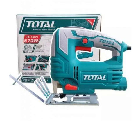 Total TS206656 570W Jig Saw – High-Performance Variable Speed Curve Cutter for Wood, Metal & Board Applications