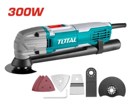 TOTAL TS3006 300W Multi-Function Tool – Oscillating Precision Cutter, Scraper & Detail Finishing Power Tool