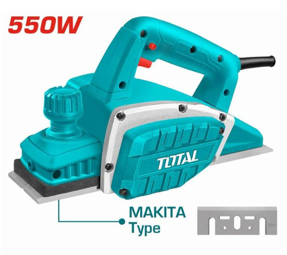 Total TL5508216 Electric Planer – High-Speed Wood Shaving & Precision Surface Leveling Machine