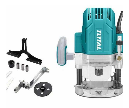 Total TR111216 1600W Wood Router – High-Precision Plunge Router for Cabinetry, Edge Profiling & Joinery